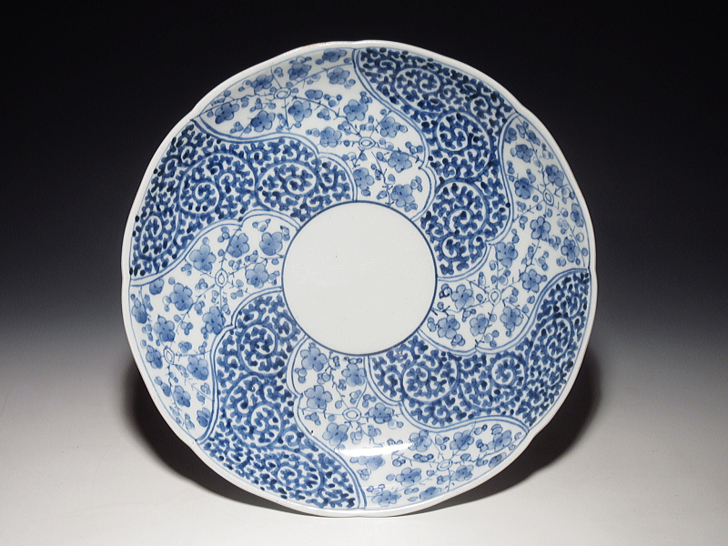 茶碗」享保期 蛸唐草文茶碗 1客