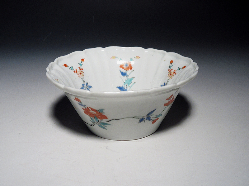 古伊万里　柿右衛門　草花文　小鉢【延宝】