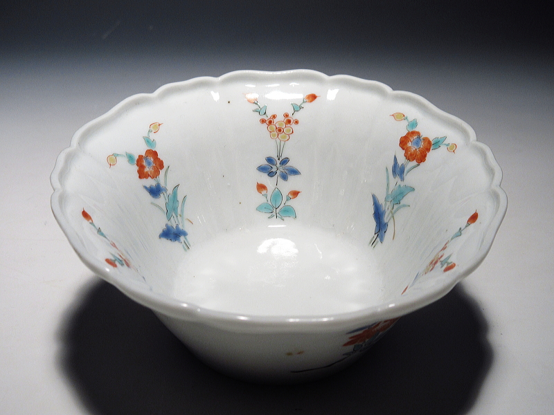 古伊万里　柿右衛門　草花文　小鉢【延宝】