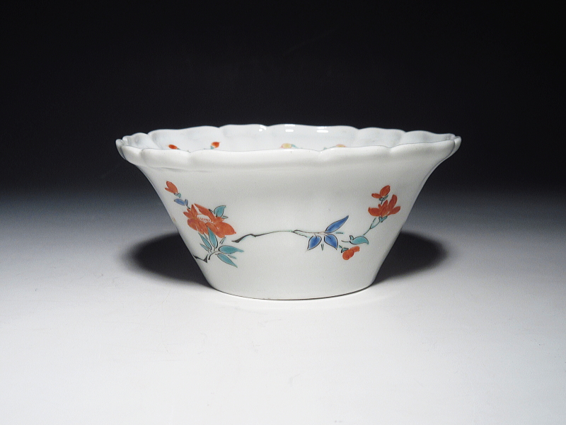 古伊万里　柿右衛門　草花文　小鉢【延宝】
