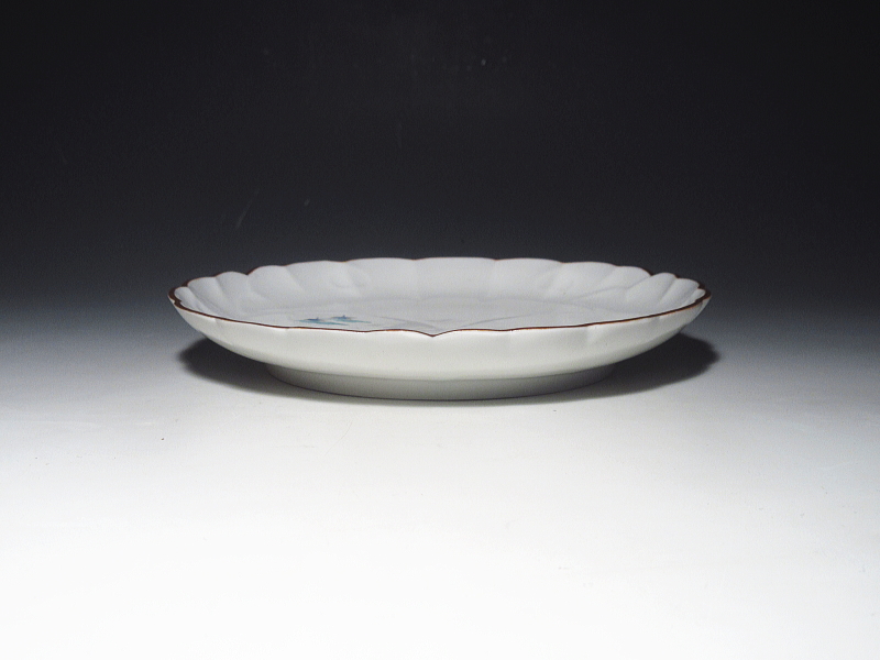 古伊万里　柿右衛門　松並木文　六寸皿【延宝】