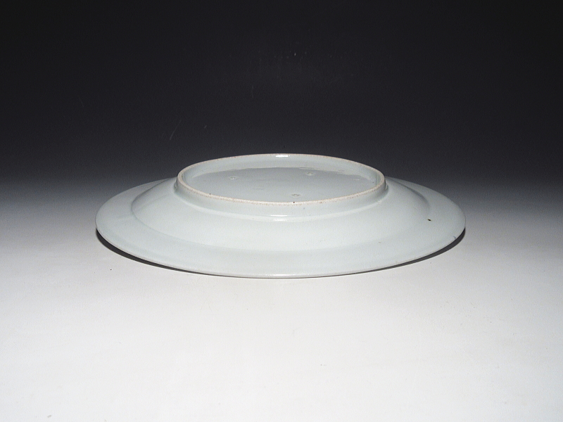 古伊万里　藍柿右衛門　花鳥文　七寸皿【元禄】