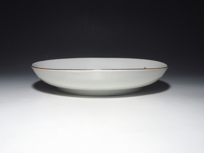 古伊万里　柿右衛門　孔雀花鳥文　七寸皿【延宝】