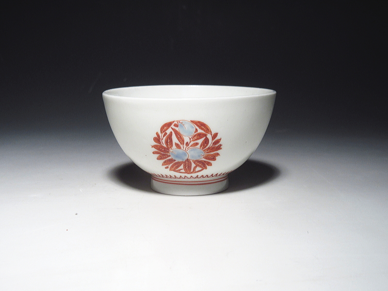 古伊万里　柿右衛門　花文　茶碗　５客組【延宝】