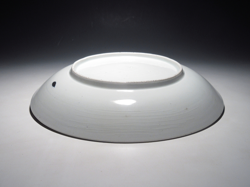 古伊万里　柿右衛門　山水草花文　七寸強皿【延宝】