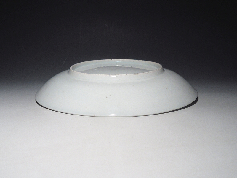 古伊万里　柿右衛門　山水草花文　七寸強皿【延宝】