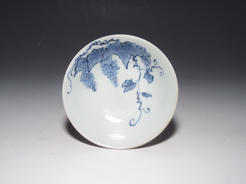 古伊万里 色絵 市松オランダ文様 蓋茶碗【明和~寛政】