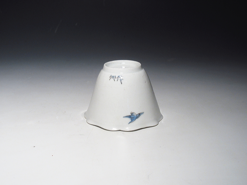 古伊万里　柿右衛門　花鳥柴垣文　猪口【延宝】