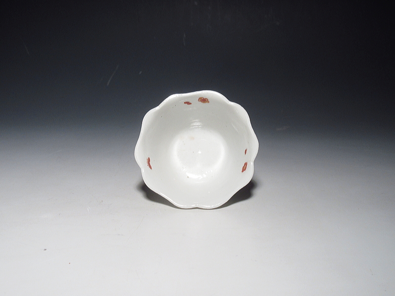 古伊万里　柿右衛門　花鳥柴垣文　猪口【延宝】