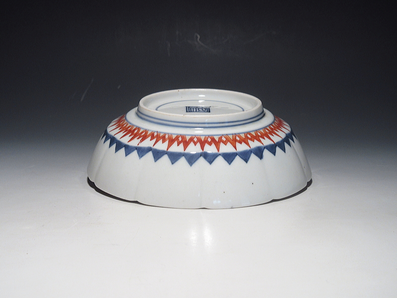 古伊万里 柿右衛門 和本菊花文 深皿 5客組【延宝】