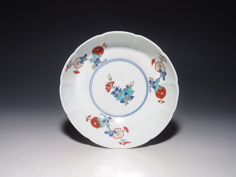 古伊万里 柿右衛門 和本菊花文 深皿 5客組【延宝】