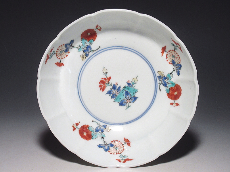 古伊万里 柿右衛門 和本菊花文 深皿 5客組【延宝】