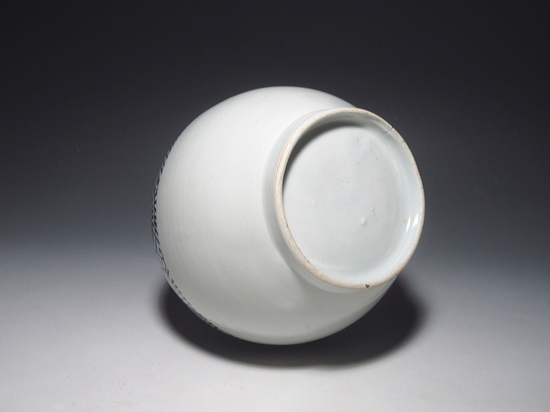 古伊万里　染付　蛸唐草文　徳利【文化～文政】