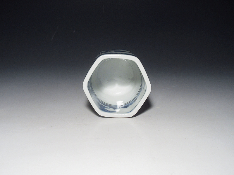 古伊万里　染付　松竹梅文　筒猪口【元禄～享保】