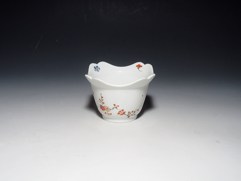 古伊万里　柿右衛門　花鳥文　四方向付【延宝】