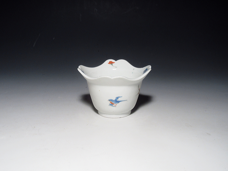 古伊万里　柿右衛門　花鳥文　四方向付【延宝】