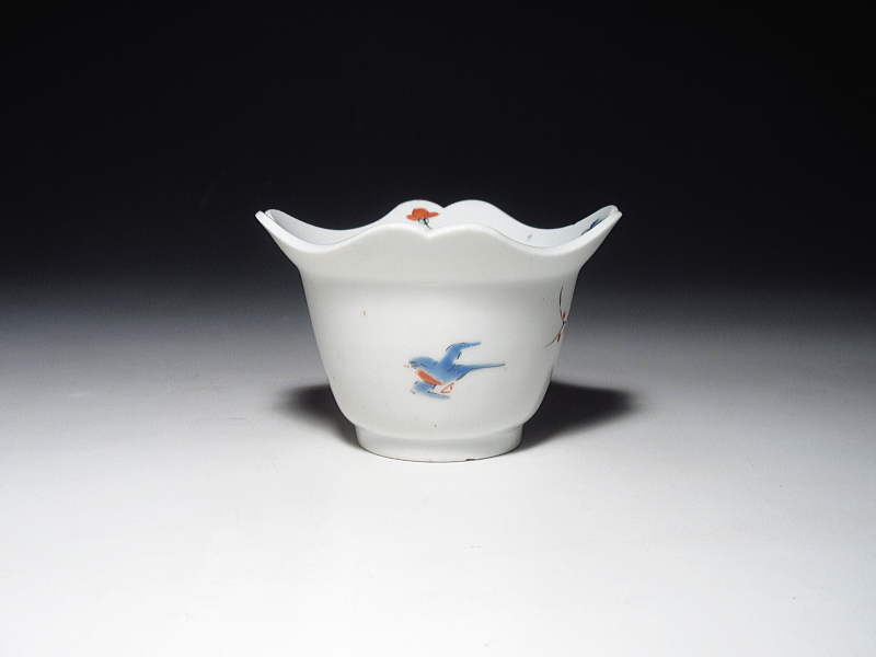 古伊万里　柿右衛門　花鳥文　四方向付【延宝】