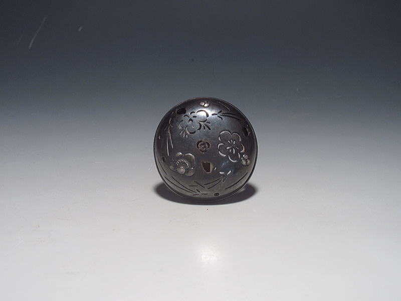 古伊万里　藍柿右衛門　芭蕉人物文　銀火屋香炉【元禄】