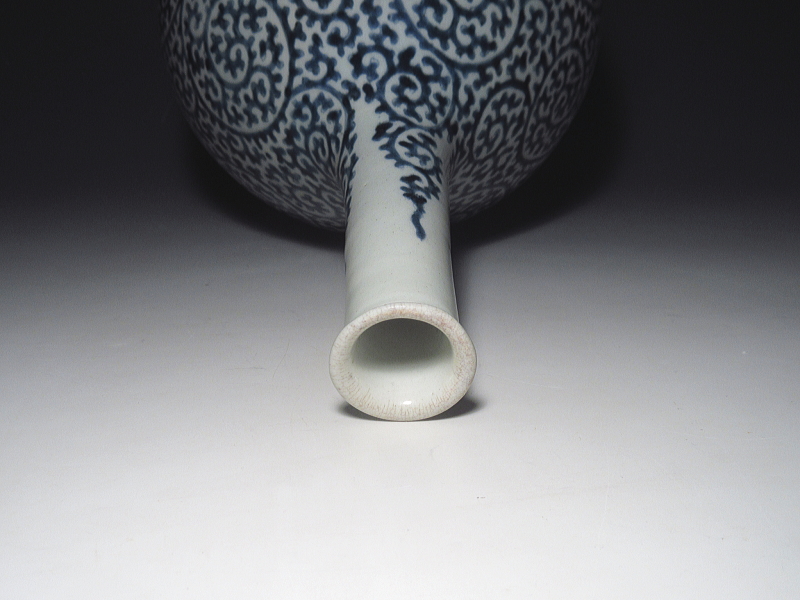 古伊万里 染付 蛸唐草文 大徳利【元禄~享保】